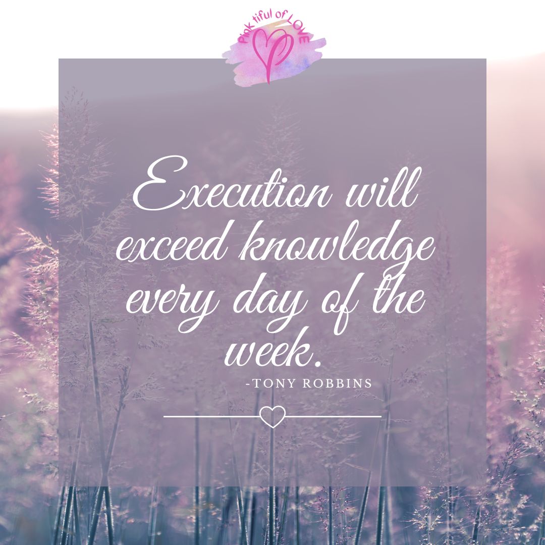 Execution will always surpass knowledge