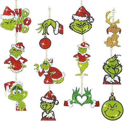 Grinchmas Collection Diamond Art Key chain or OrnamentsPink tiful of LOVE