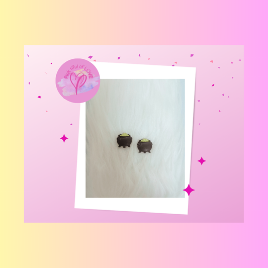 Witch's Cauldron Stud EarringsPink tiful of LOVE