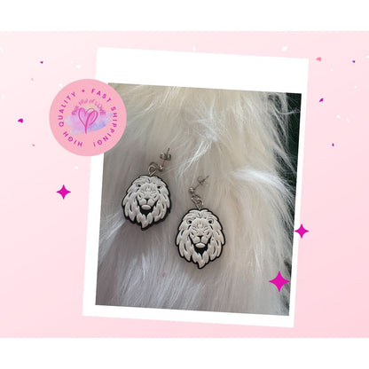 King of the Jungle Ball Post Earrings