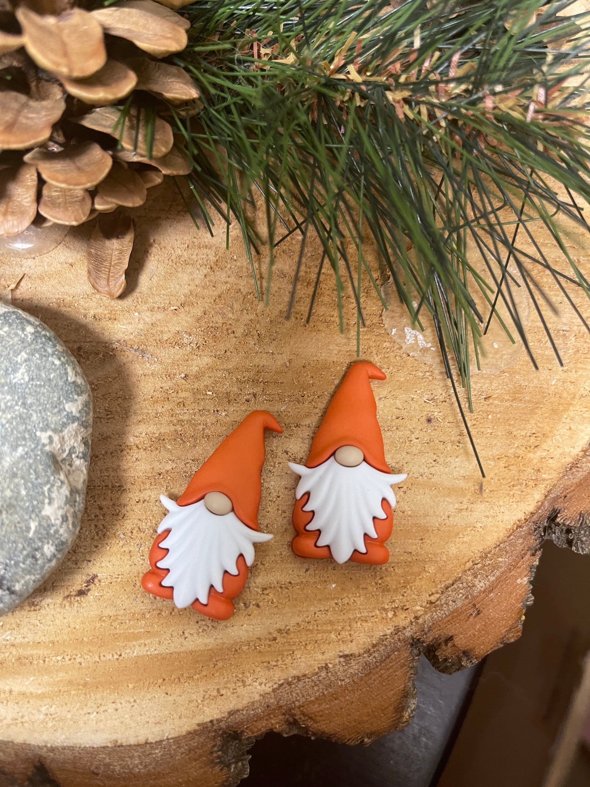 Gnome Bones About It Collection Stud Earrings (3 Halloween colorsto choose from)Pink tiful of LOVE