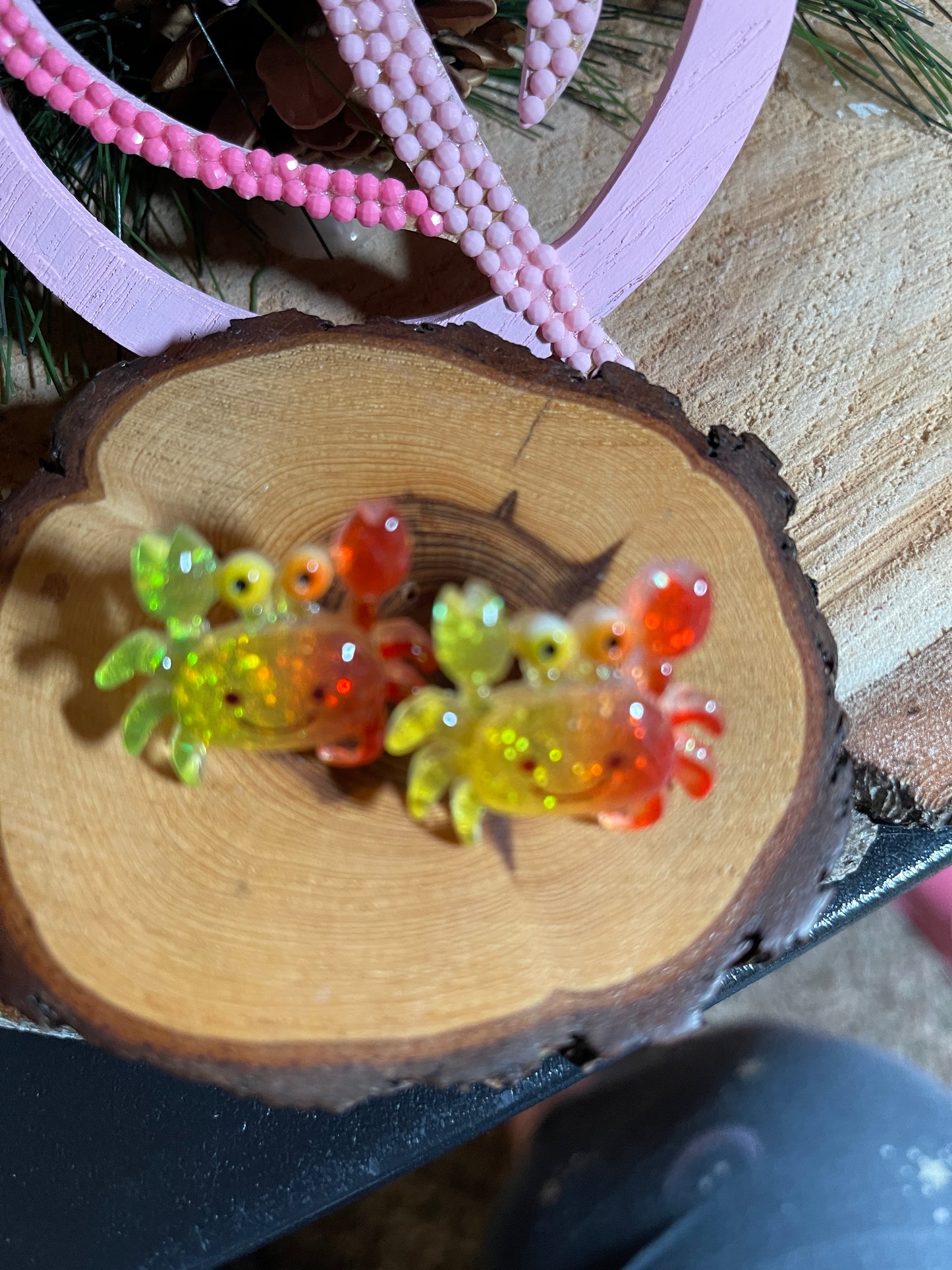 Rainbow Ocean's Alive Post Earrings (6 sea creatures to choose from)Pink tiful of LOVE