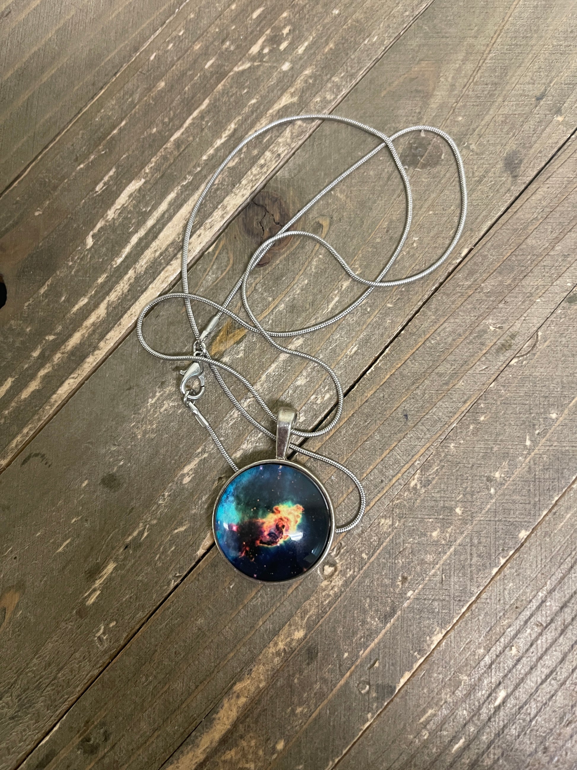 Cosmic Sky Pendant on a Silver ChainPink tiful of LOVE