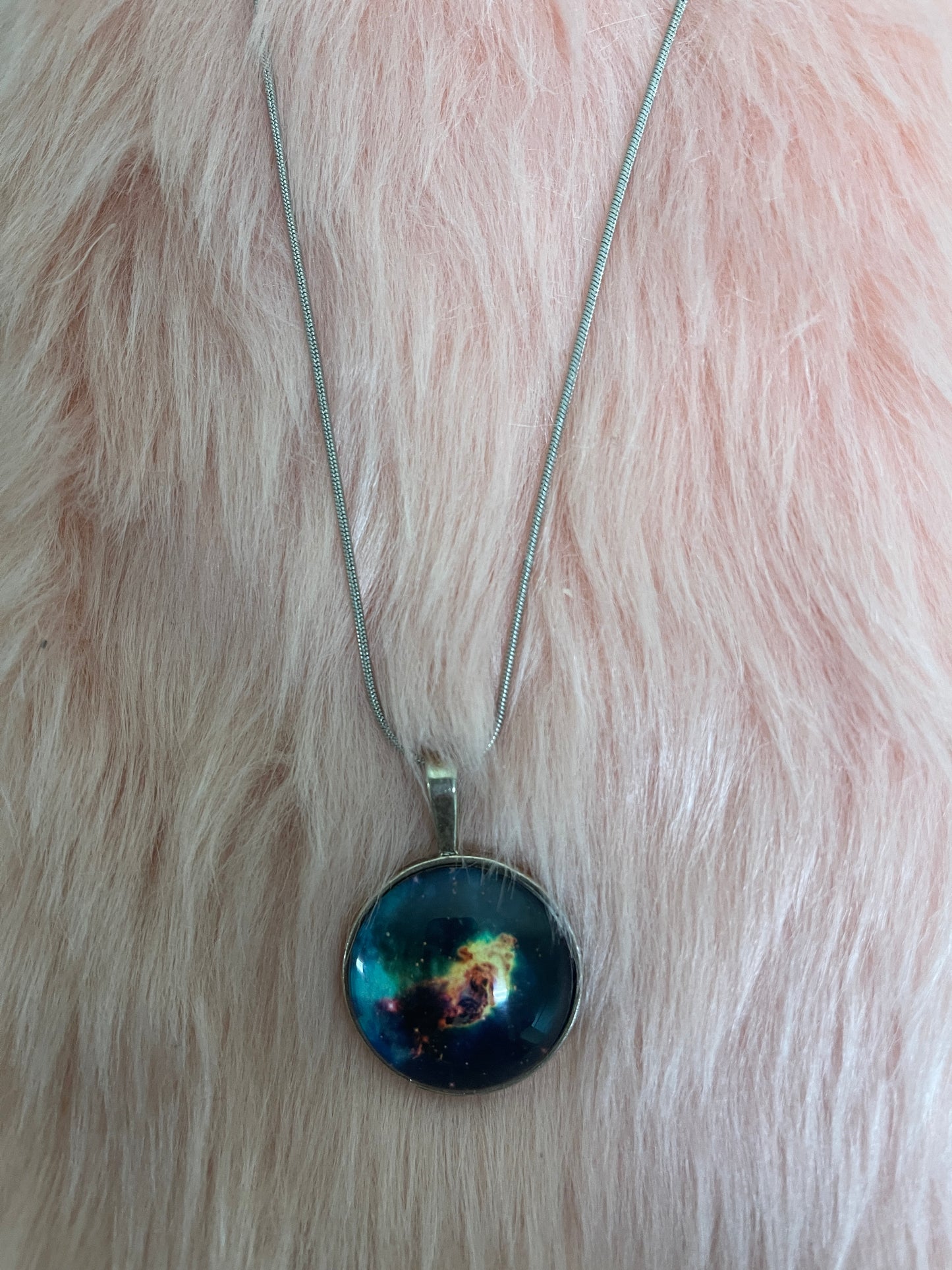 Cosmic Sky Pendant on a Silver ChainPink tiful of LOVE