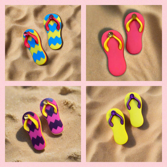 Chic Flip Flop Post EarringsPink tiful of LOVE