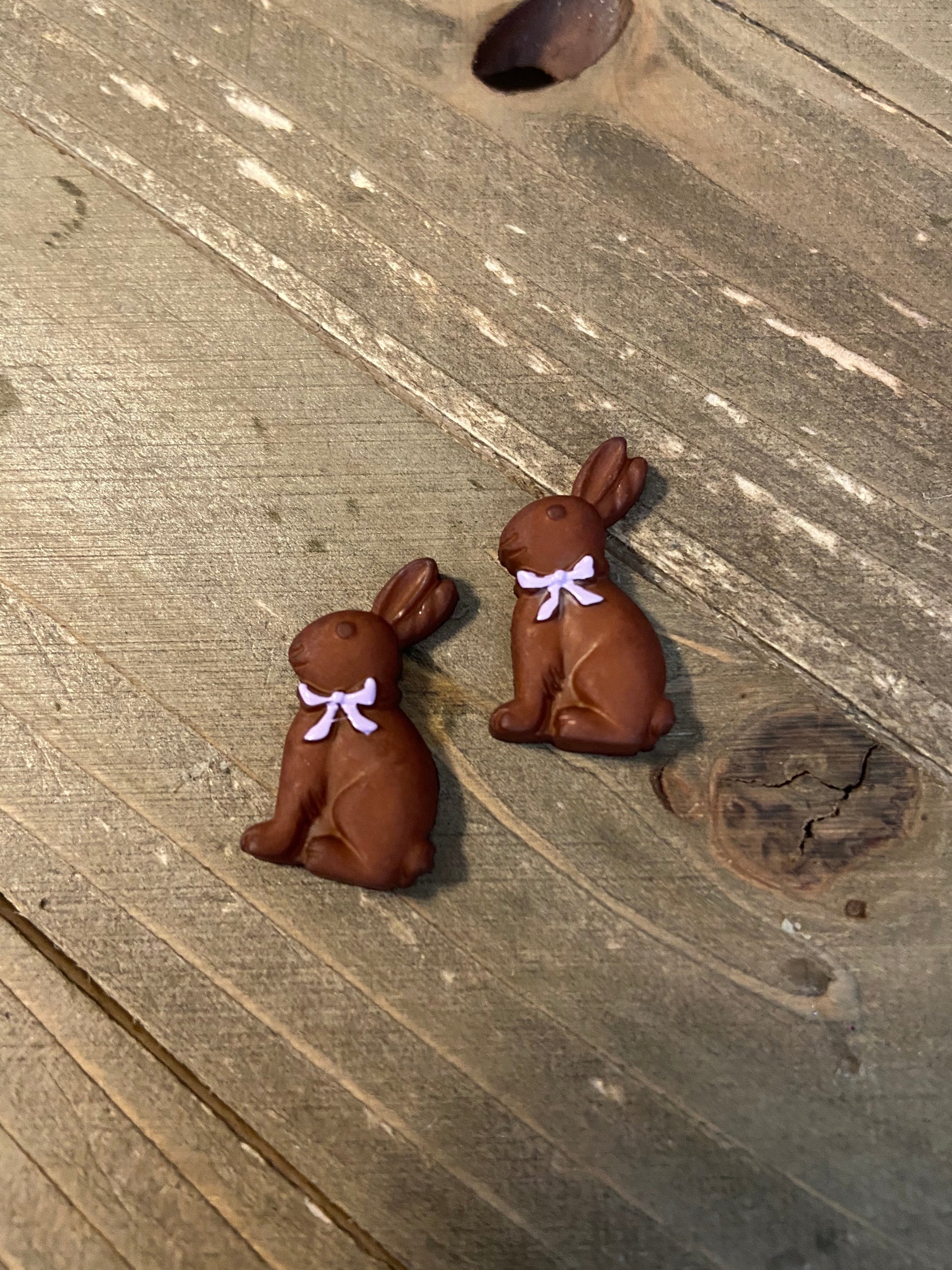 White or Brown Easter Bunny Stud EarringsPink tiful of LOVE