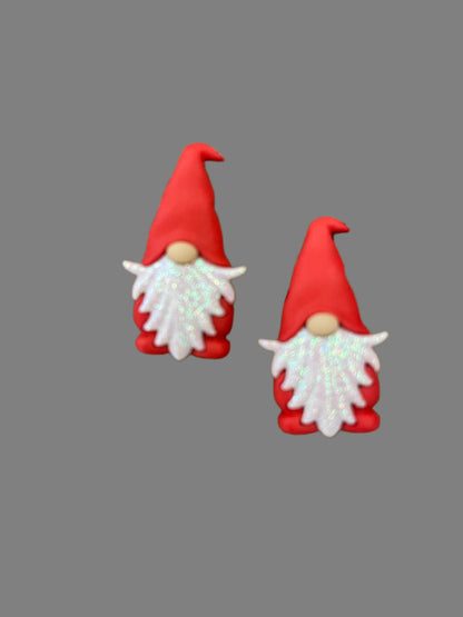 Christmas Gnome in Red Stud EarringsPink tiful of LOVE