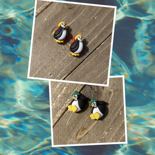 Little Penguins Post Earrings (2 different ones to choose from)Pink tiful of LOVE