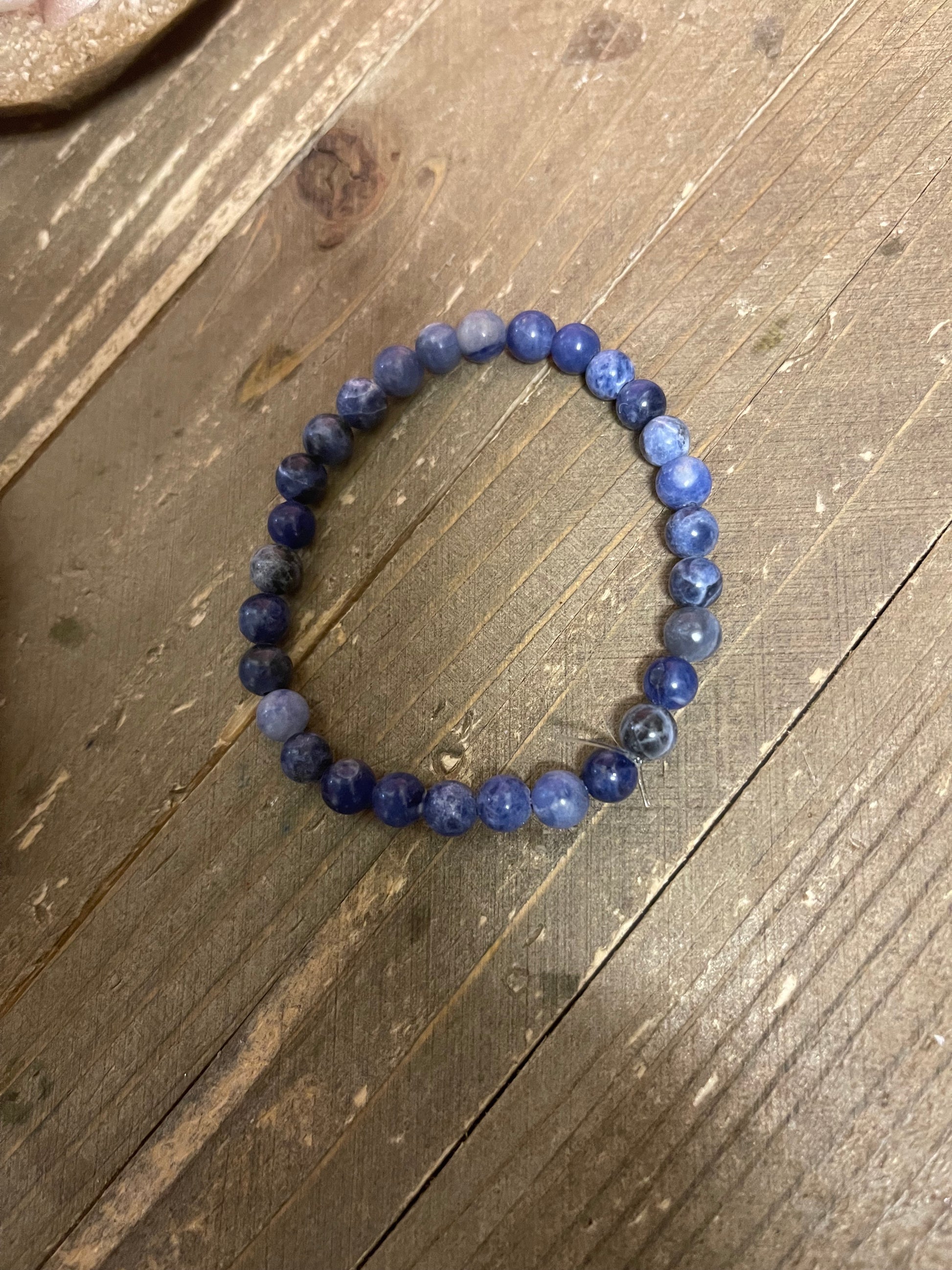 Sodalite Beaded Elastic/Stretch BraceletPink tiful of LOVE