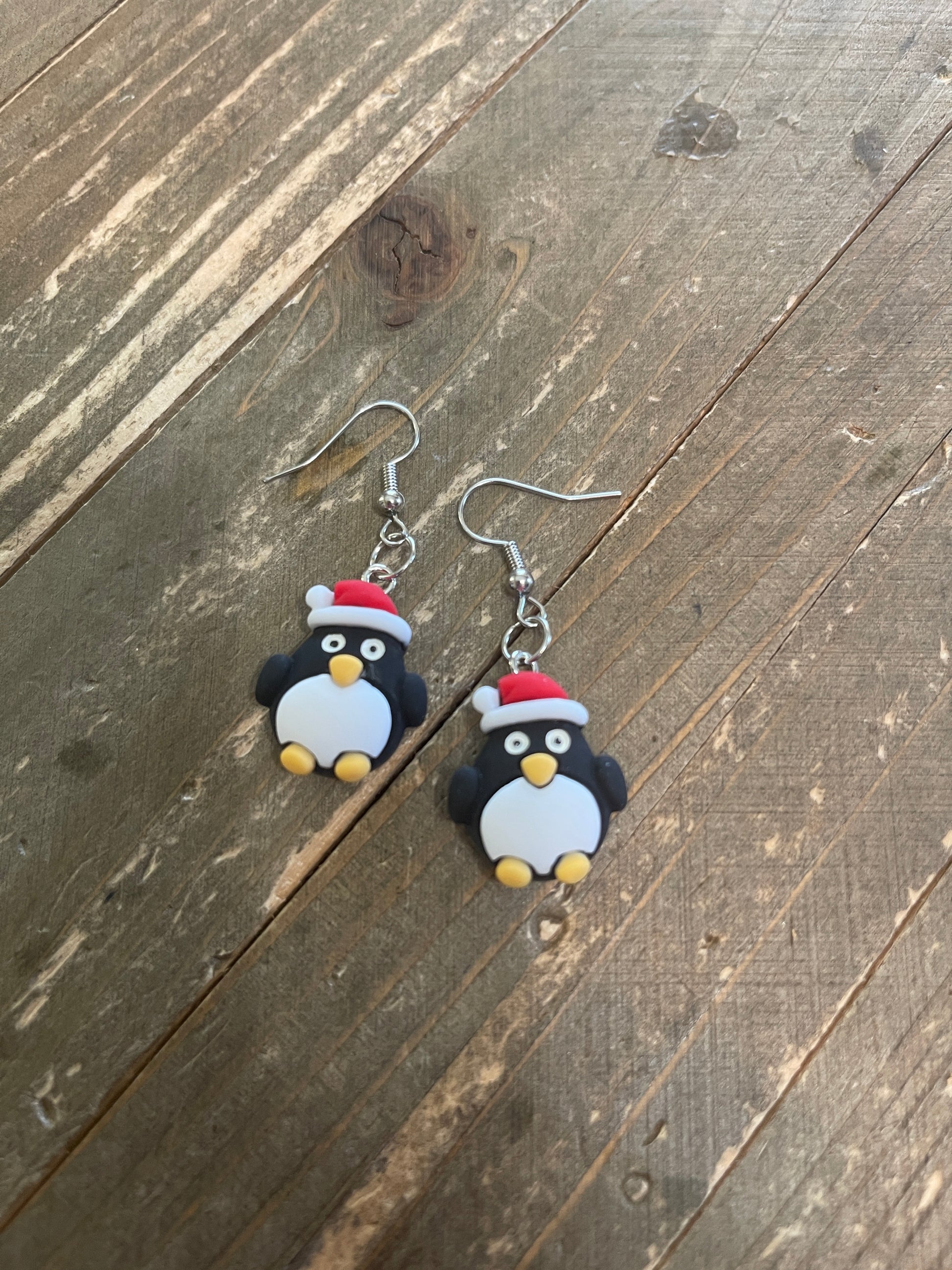 Penguins Charms Wire EarringsPink tiful of LOVE