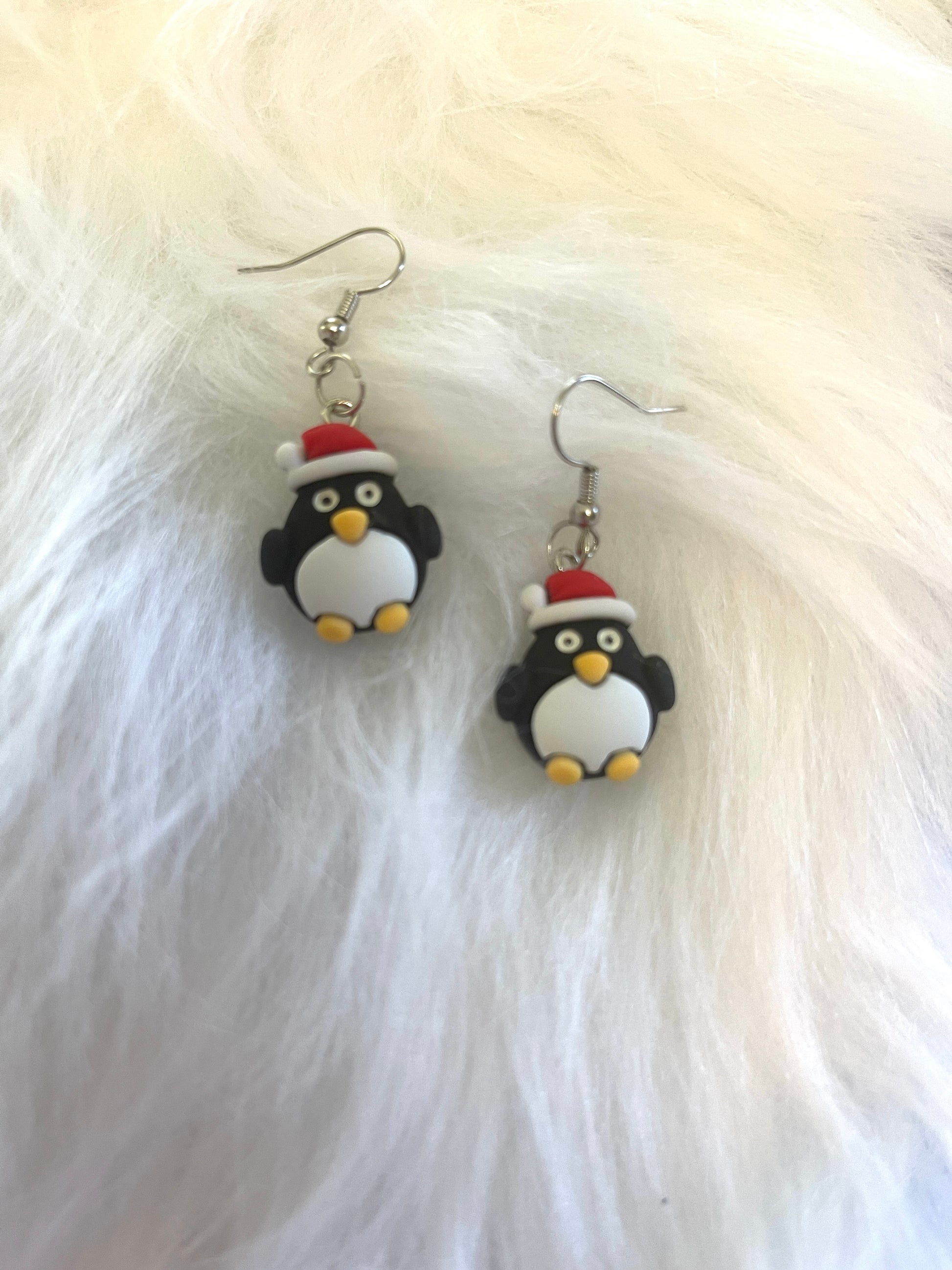 Penguins Charms Wire EarringsPink tiful of LOVE