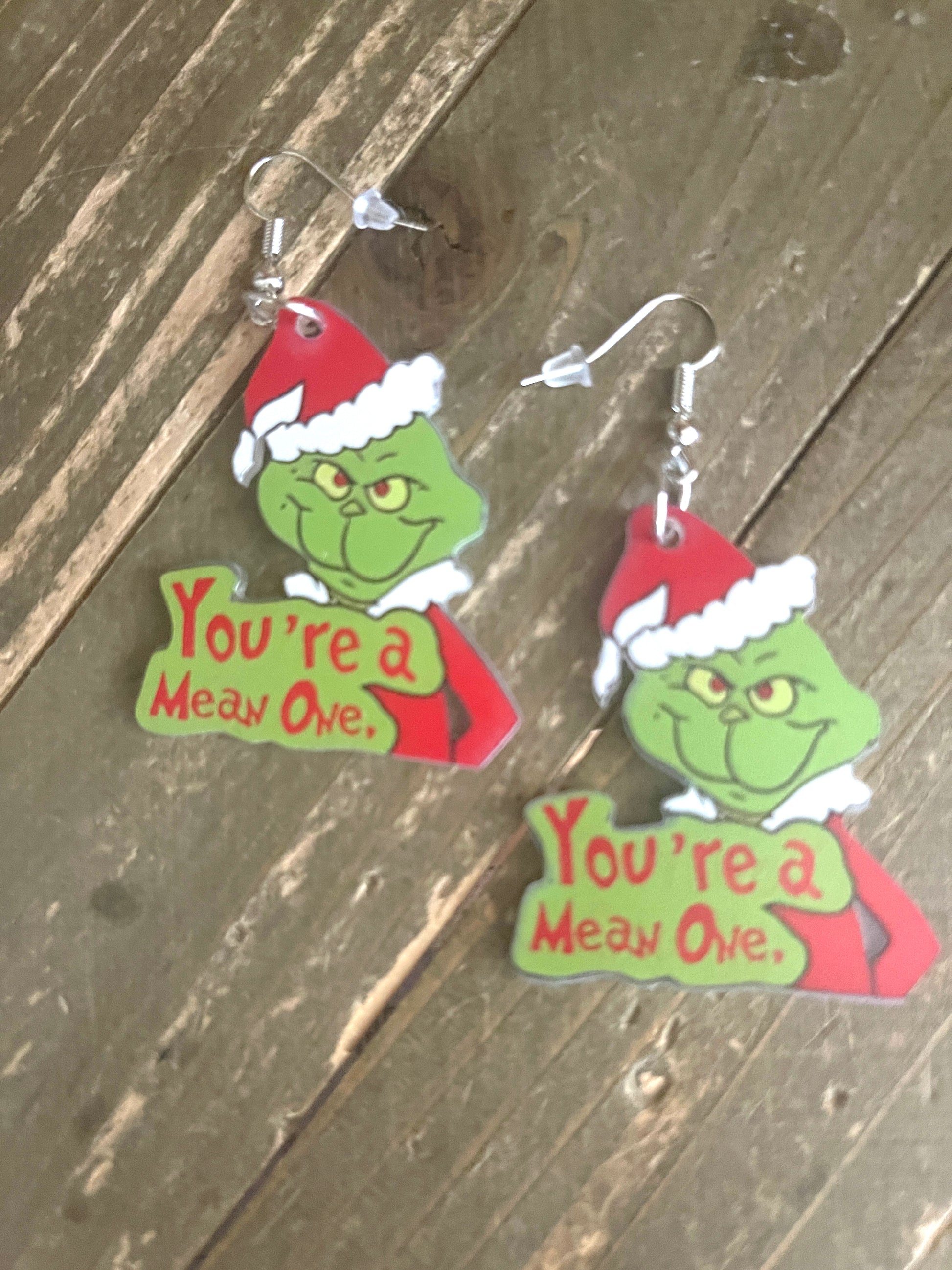 You're a Mean One Mr. GrinchCollection Wire Earrings (4 to choose from)Pink tiful of LOVE