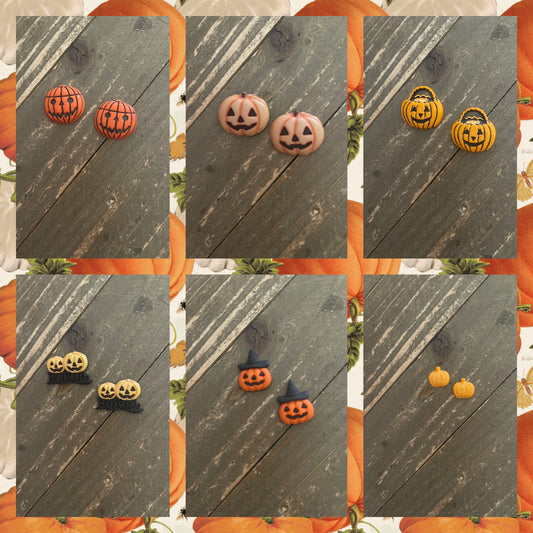 Halloween Pumpkins Collection Stud EarringsPink tiful of LOVE