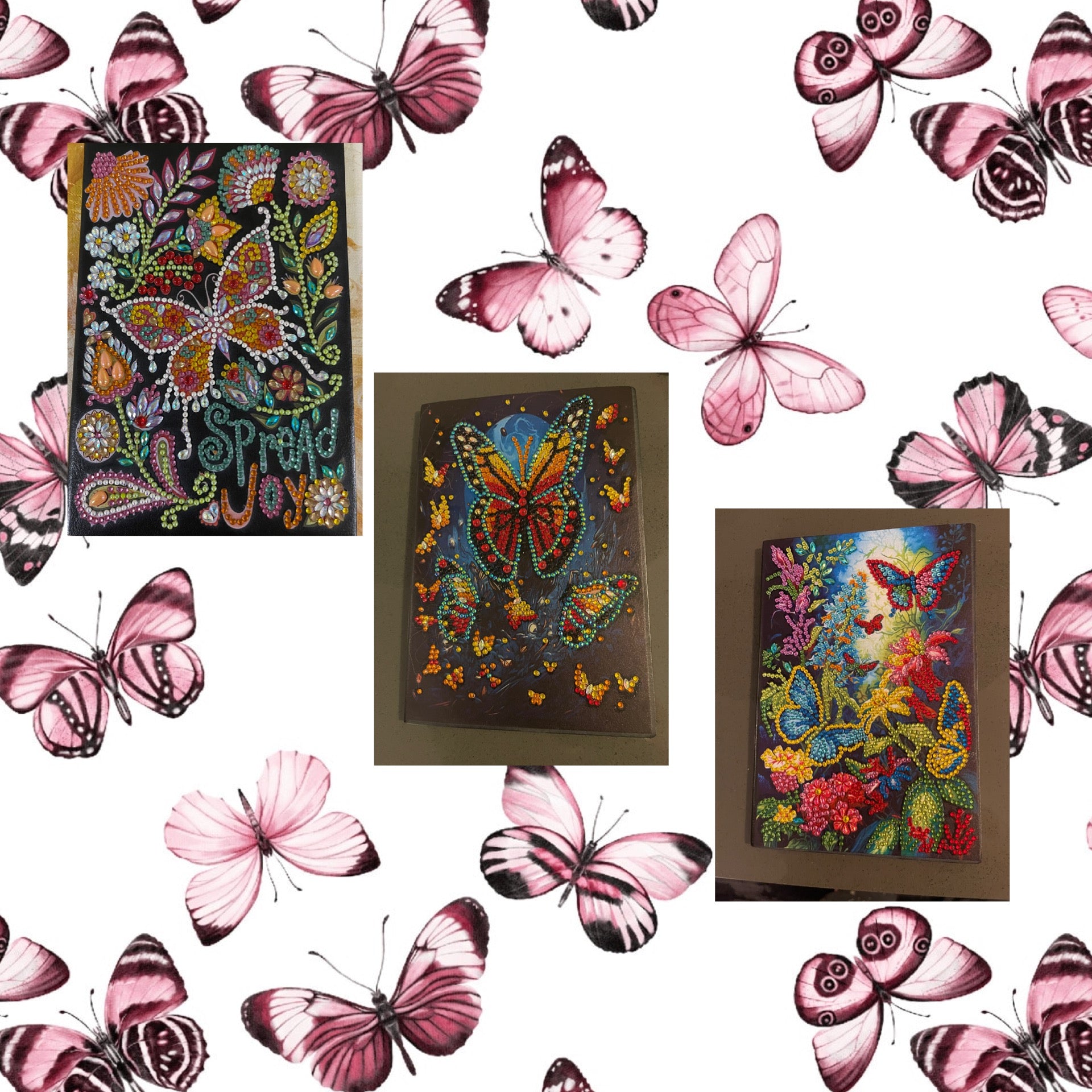 Butterfly Notebook/Journal Diamond Painting (3 to choosed)Pink tiful of LOVE