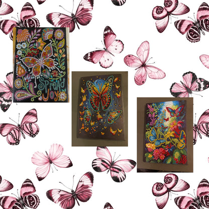 Butterfly Notebook/Journal Diamond Painting (3 to choosed)Pink tiful of LOVE