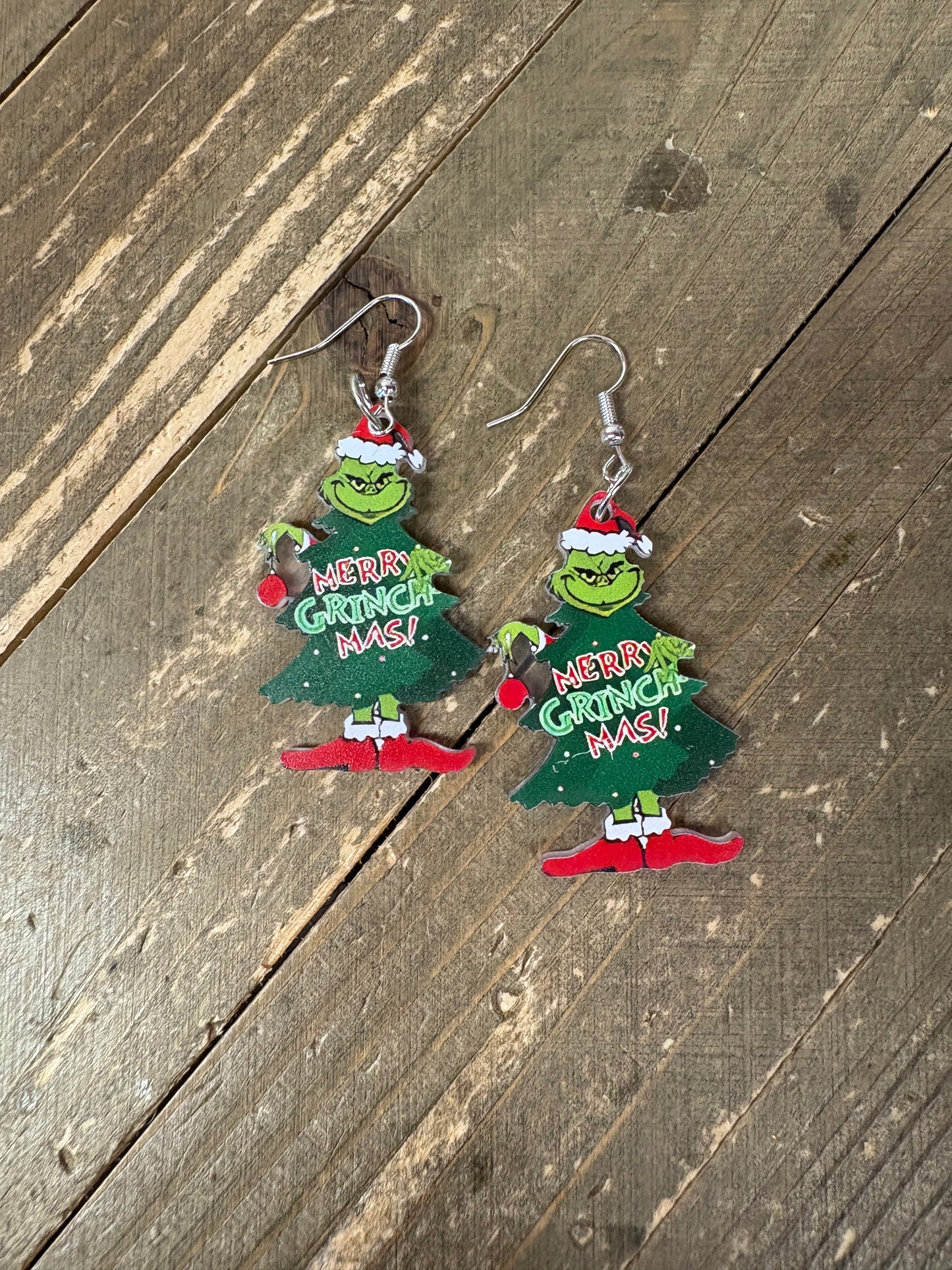 Grinchmas Collection Wire Earrings (3 to choose from)Pink tiful of LOVE