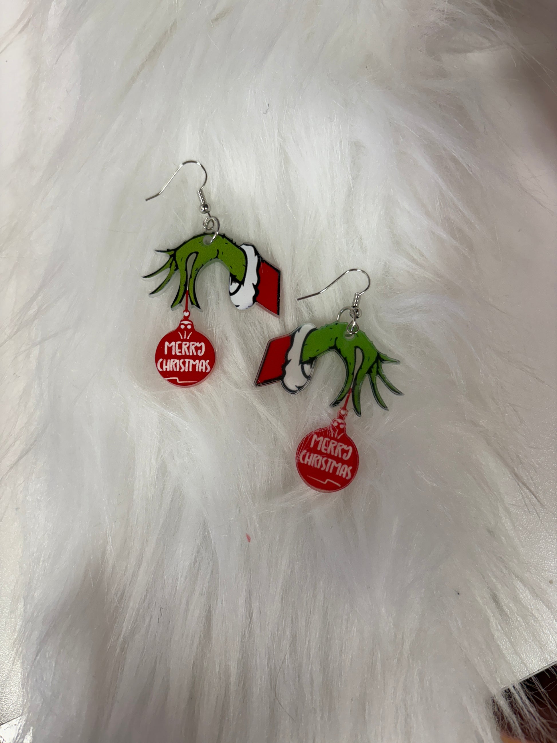 Grinchmas Collection Wire Earrings (3 to choose from)Pink tiful of LOVE