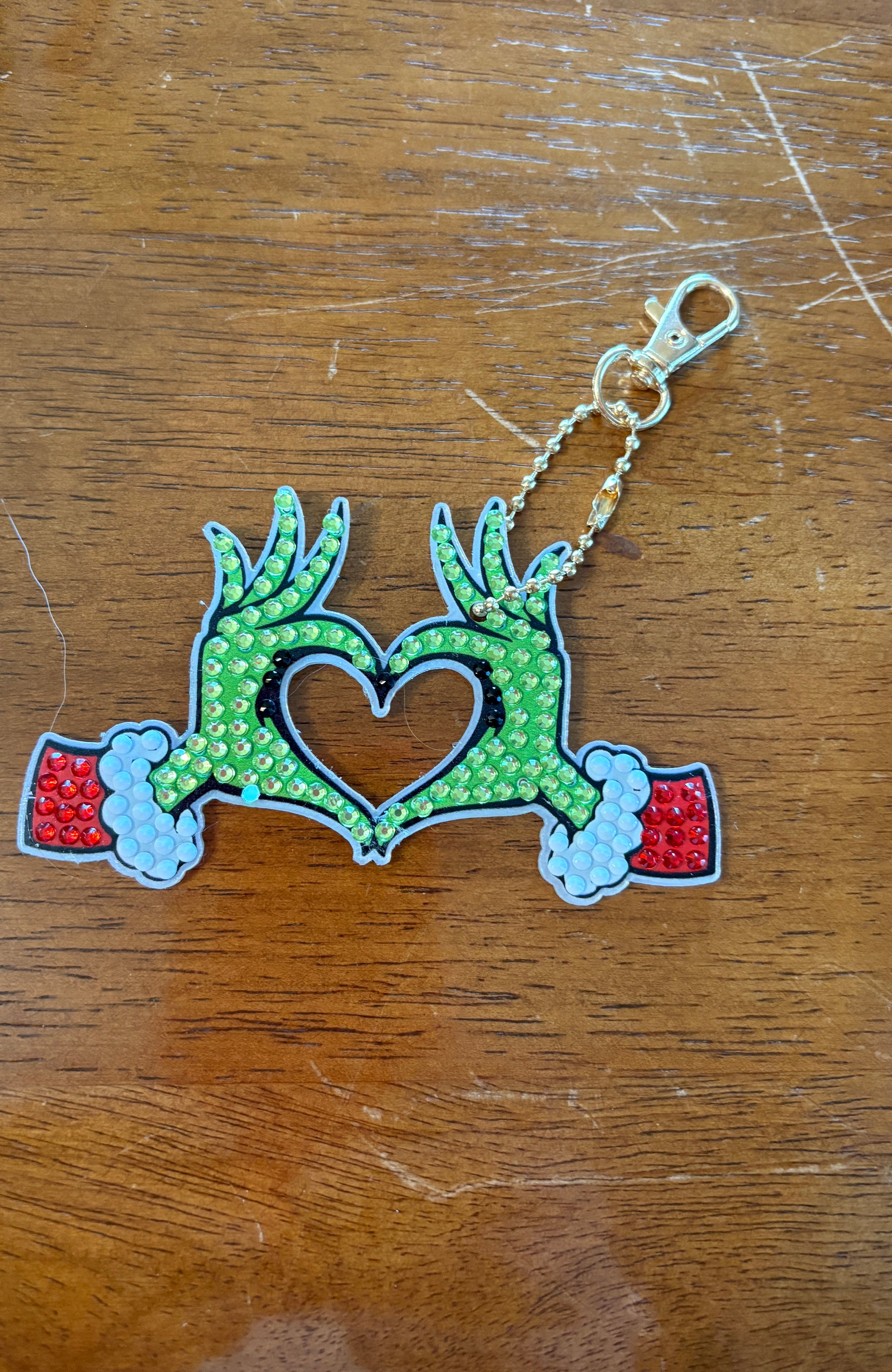 Grinchmas Collection Diamond Art Key chain or OrnamentsPink tiful of LOVE