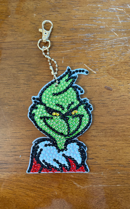 Grinchmas Collection Diamond Art Key chain or OrnamentsPink tiful of LOVE