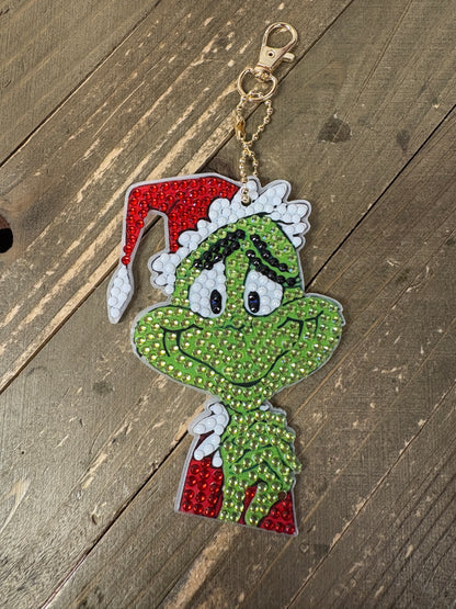 Grinchmas Collection Diamond Art Key chain or OrnamentsPink tiful of LOVE