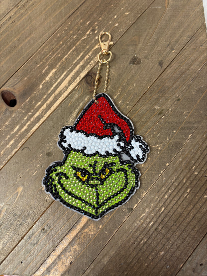 Grinchmas Collection Diamond Art Key chain or OrnamentsPink tiful of LOVE