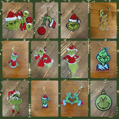 Grinchmas Collection Diamond Art Key chain or OrnamentsPink tiful of LOVE