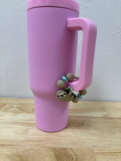 Sloth Beverage Cup/Tumbler Charm