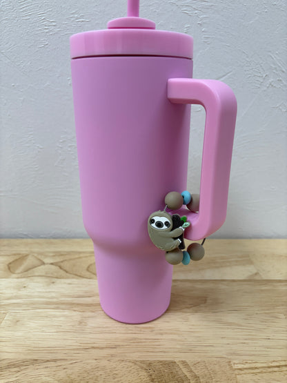 Sloth Beverage Cup/Tumbler Charm