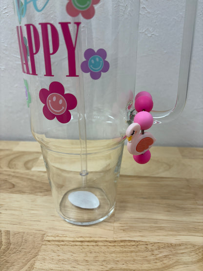 Flamingo Beverage Cup/Tumbler Charm