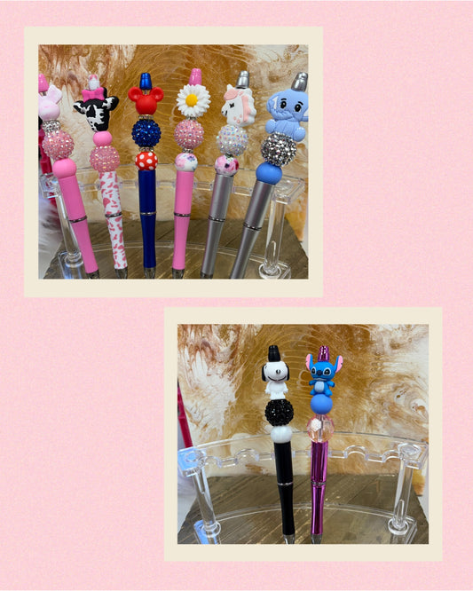 Pens; assorted beads and focal Beads (8 to choose from)