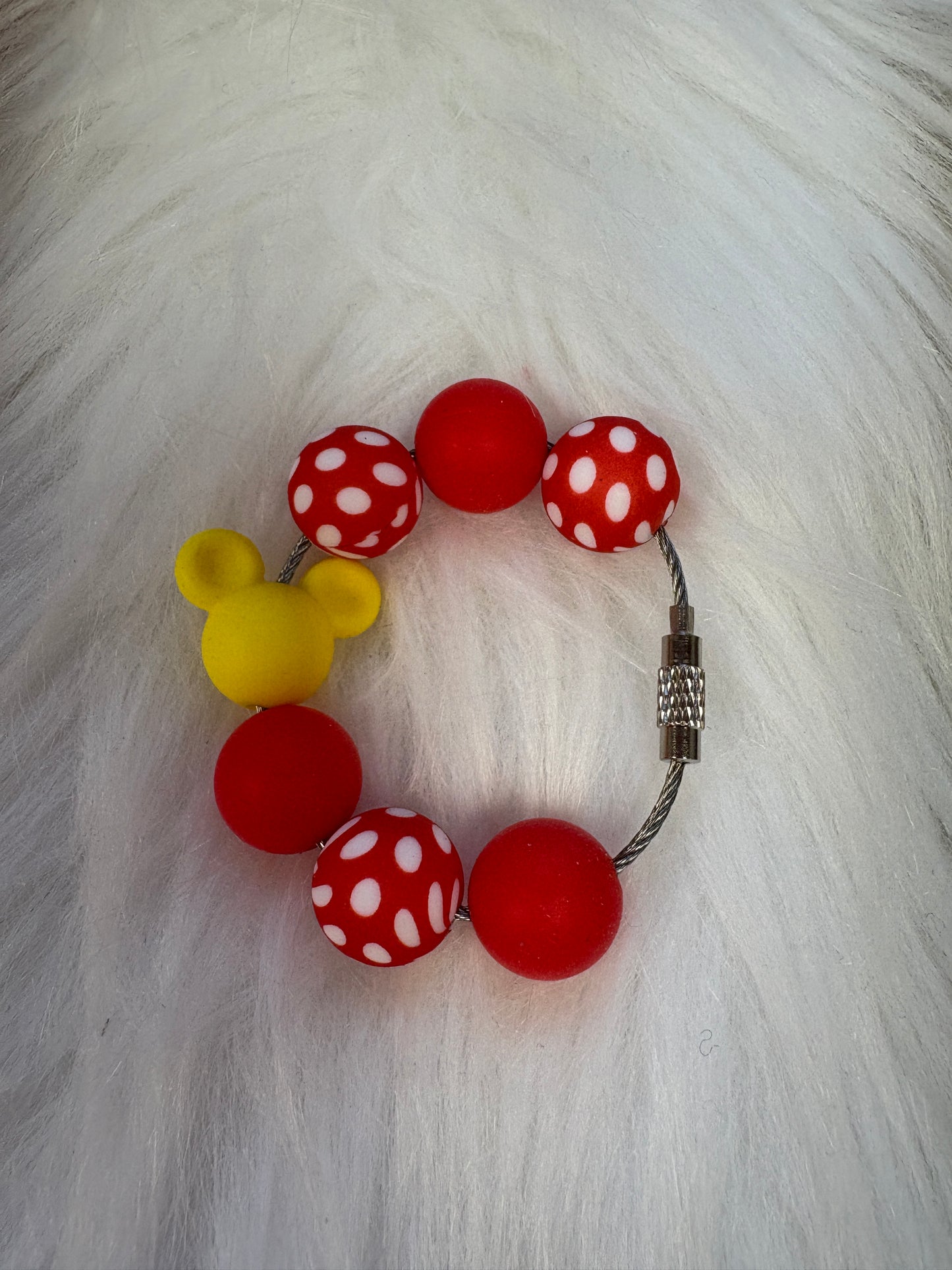 Yellow Mouse Ears Beverage Cup/Tumbler Charm