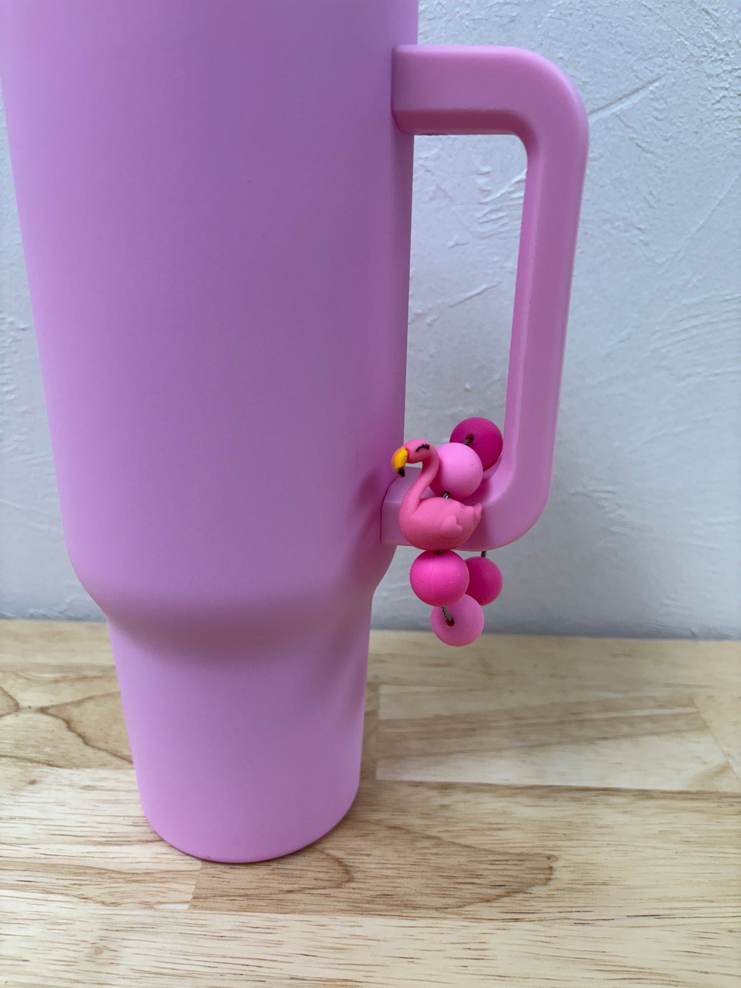 Pink Flamingo Beverage Cup/Tumbler Charm