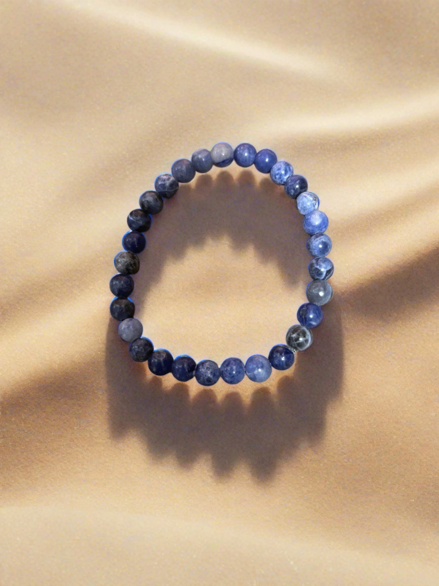 Sodalite Beaded Elastic/Stretch BraceletPink tiful of LOVE