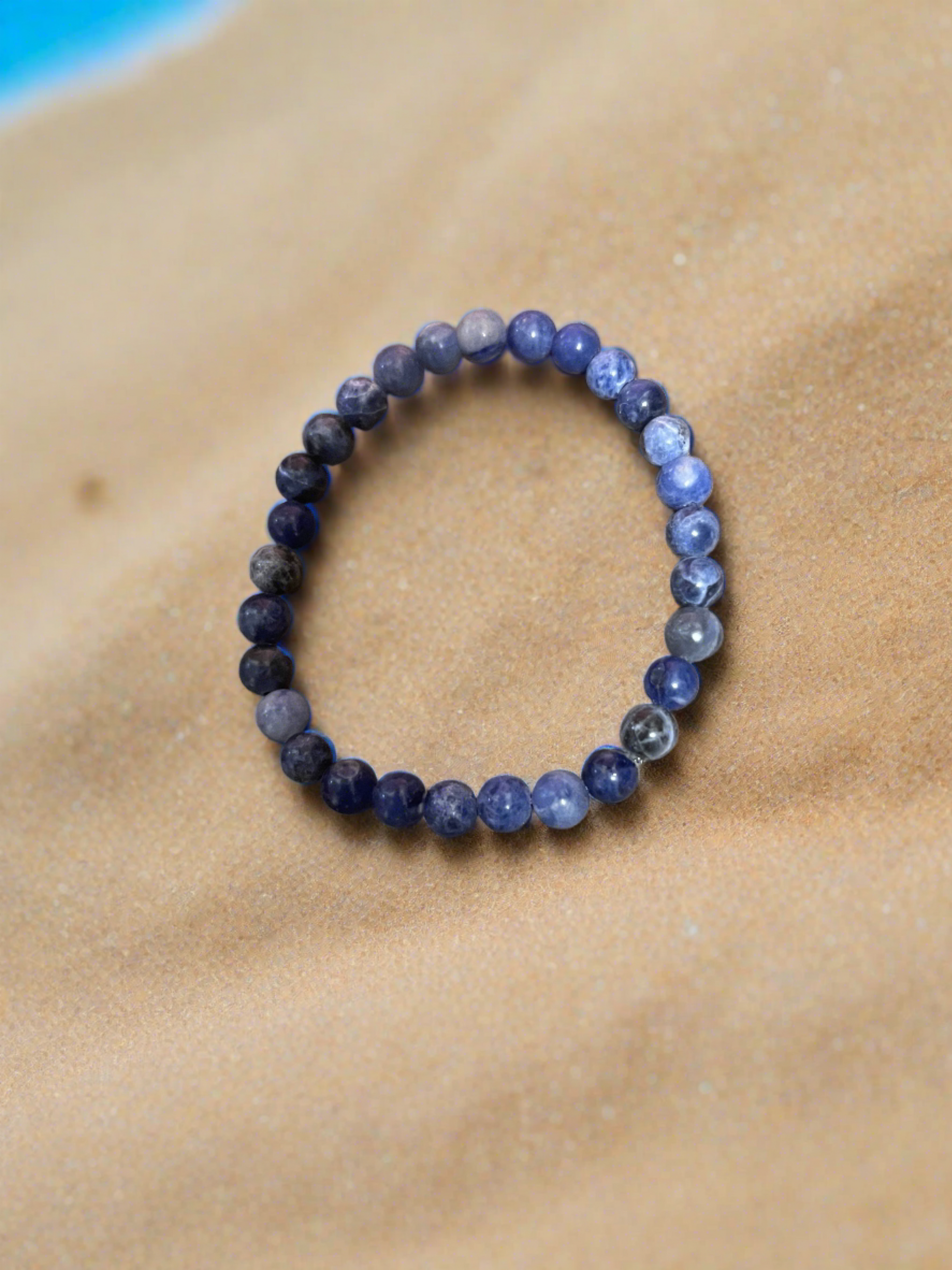 Sodalite Beaded Elastic/Stretch BraceletPink tiful of LOVE