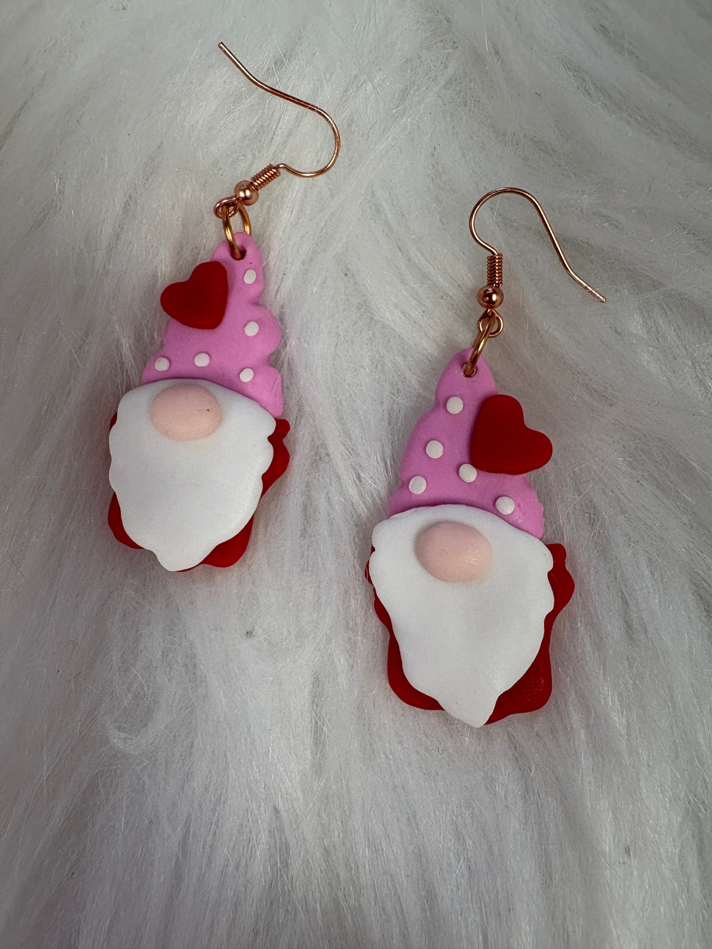 Valentine's Day Gnome Wire Earrings