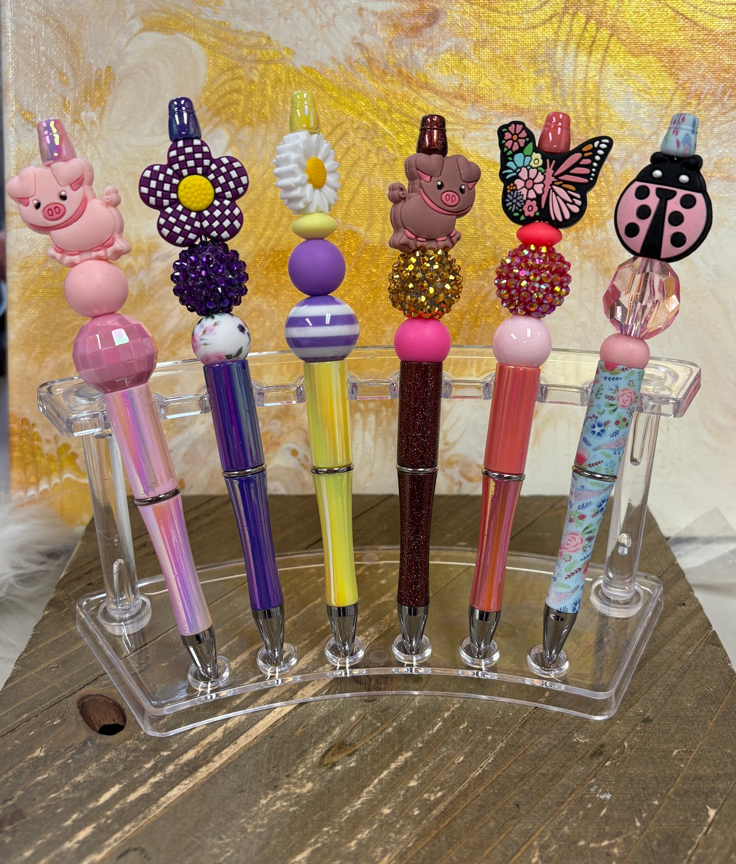 Pens-2; assorted beads and focal Beads (12 to choose from)