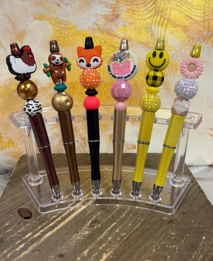 Pens-2; assorted beads and focal Beads (12 to choose from)