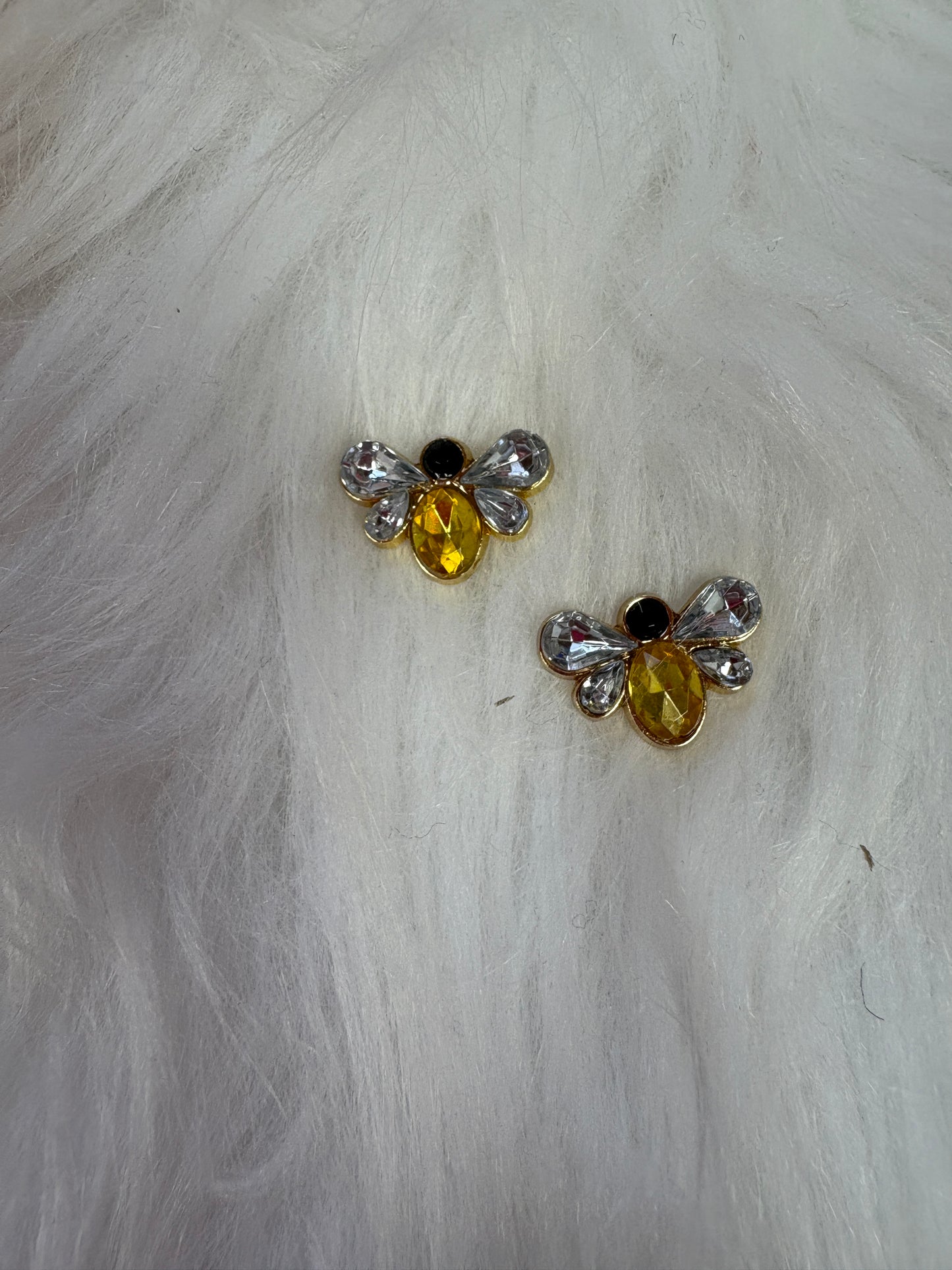 Black and Yellow Bee Stud Earrings