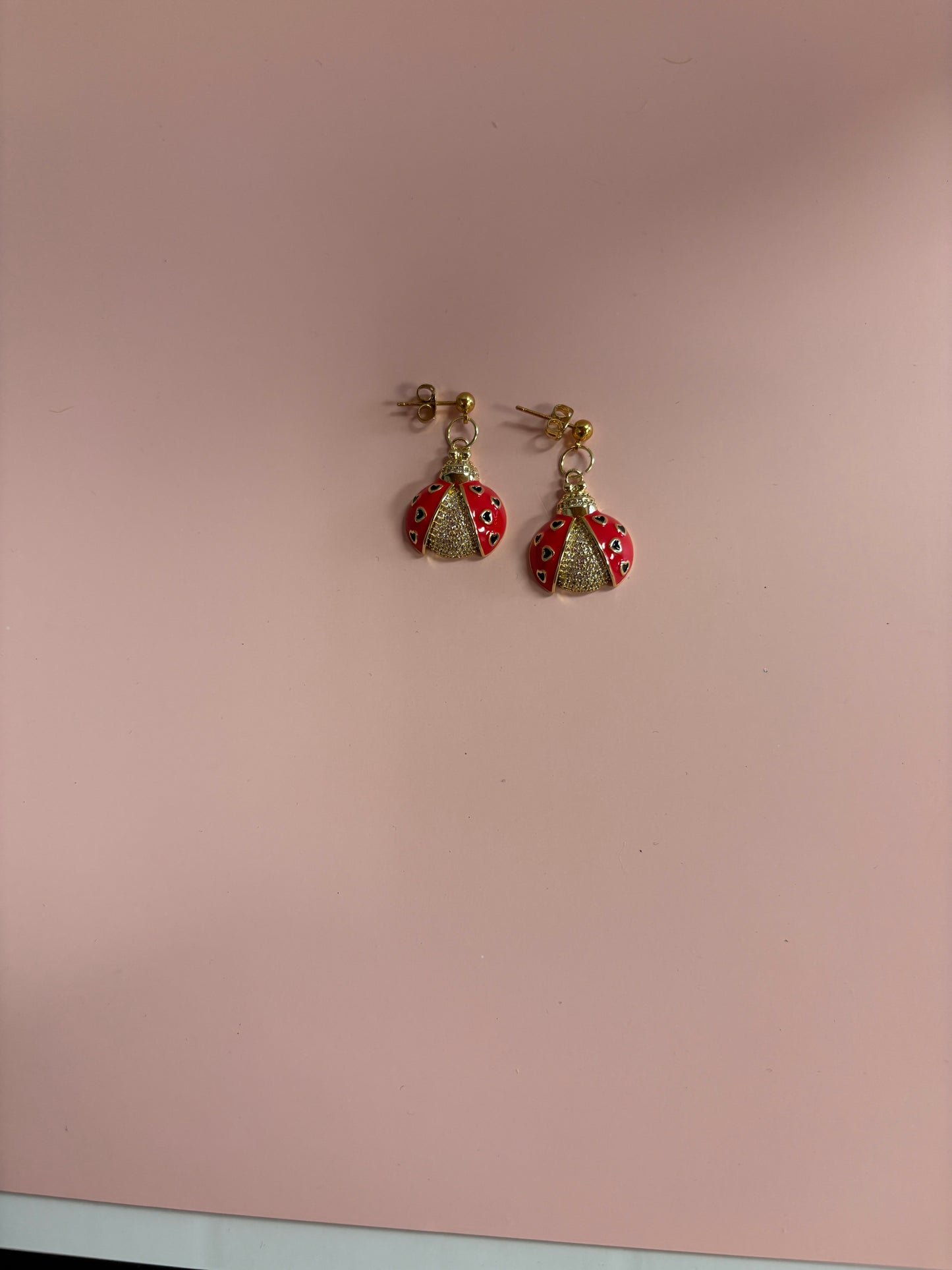 Ladybug Ball Post Earrings