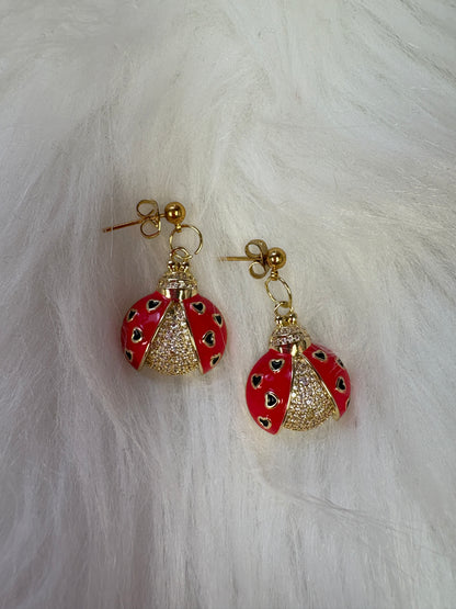 Ladybug Ball Post Earrings