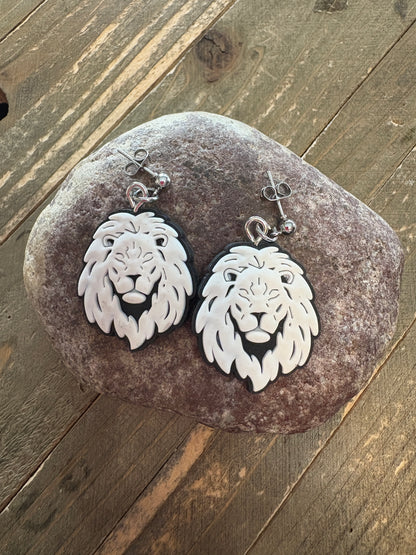 King of the Jungle Ball Post Earrings