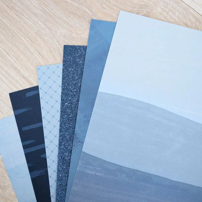 Creative Memories Blue Gradient Paper Pack