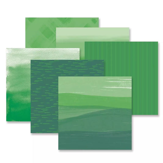 Creative Memories Green Gradient Paper Pack