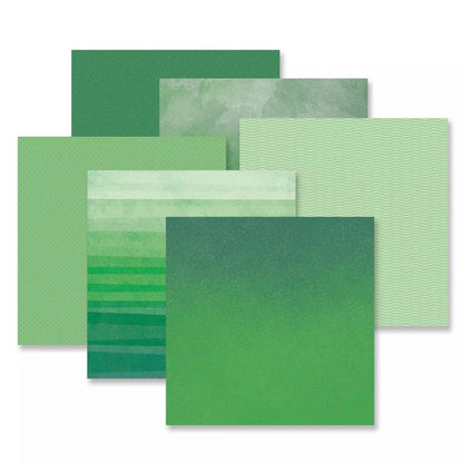 Creative Memories Green Gradient Paper Pack