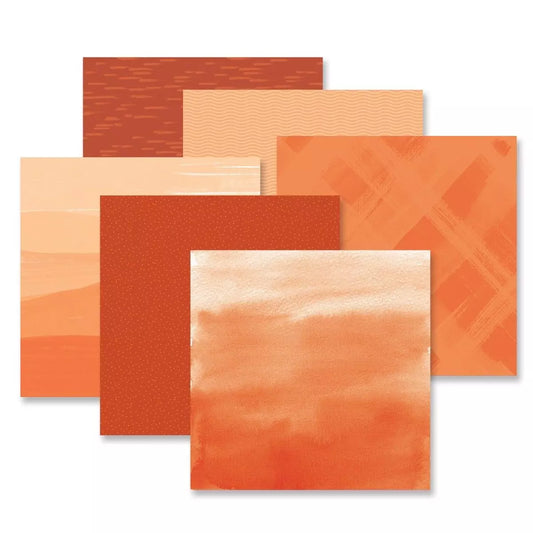 Creative Memories Orange Gradient Paper Pack