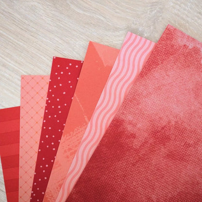 Creative Memories Red Gradient Paper Pack