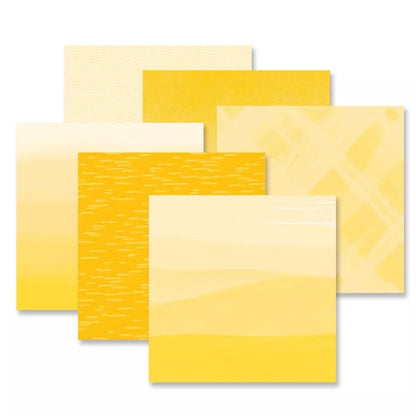 Creative Memories Yellow Gradient Paper Pack