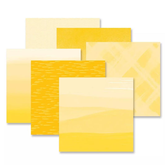 Creative Memories Yellow Gradient Paper Pack