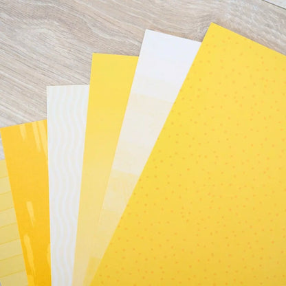 Creative Memories Yellow Gradient Paper Pack